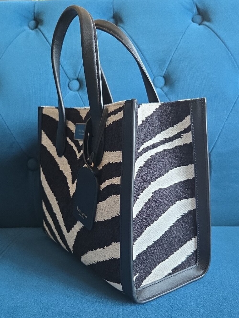 KATE SPADE Zebra Satchel - Picture 4 of 9